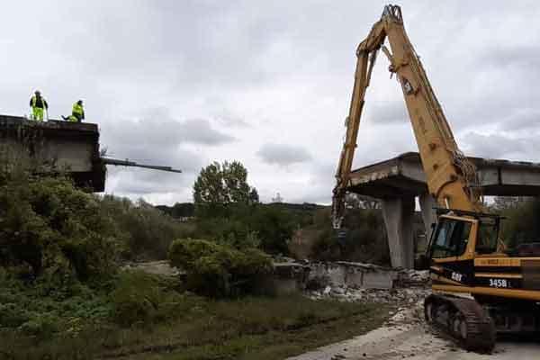 Demolizione del ponte San Vito